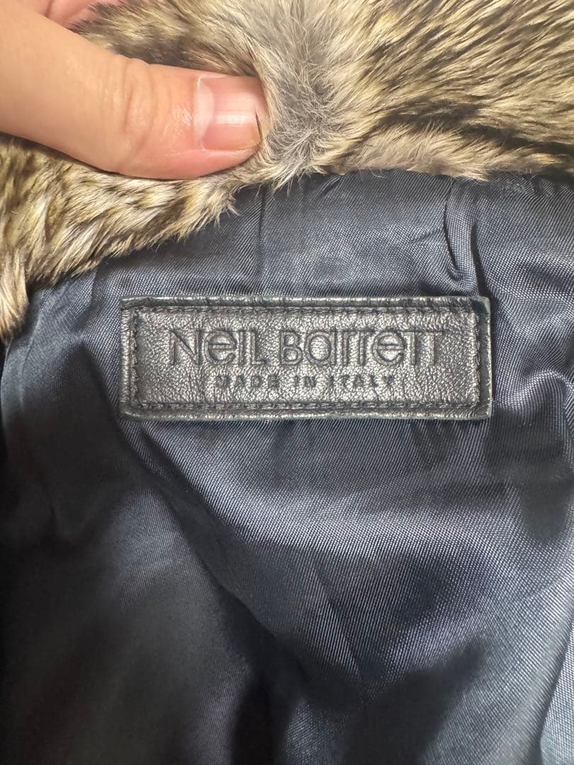 Neil Barrett レザージャケット ラビットファー