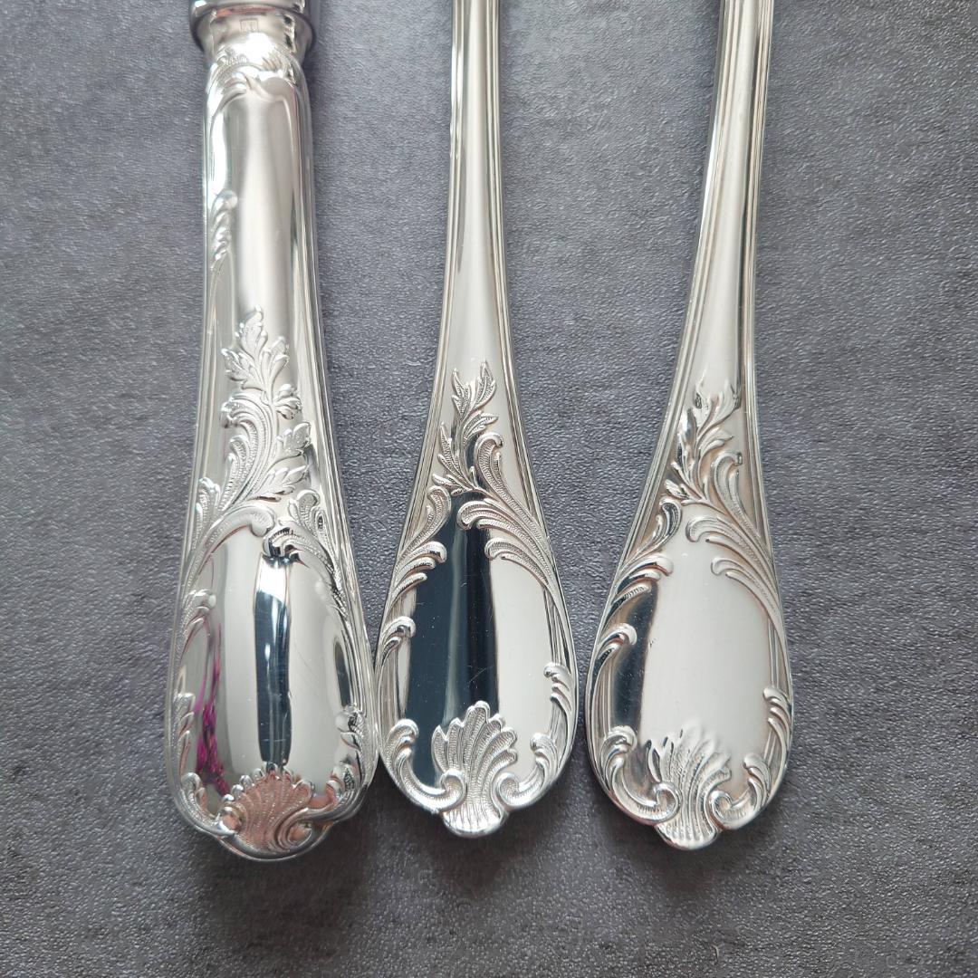 美品 クリストフル マルリー テーブルサイズ 3点