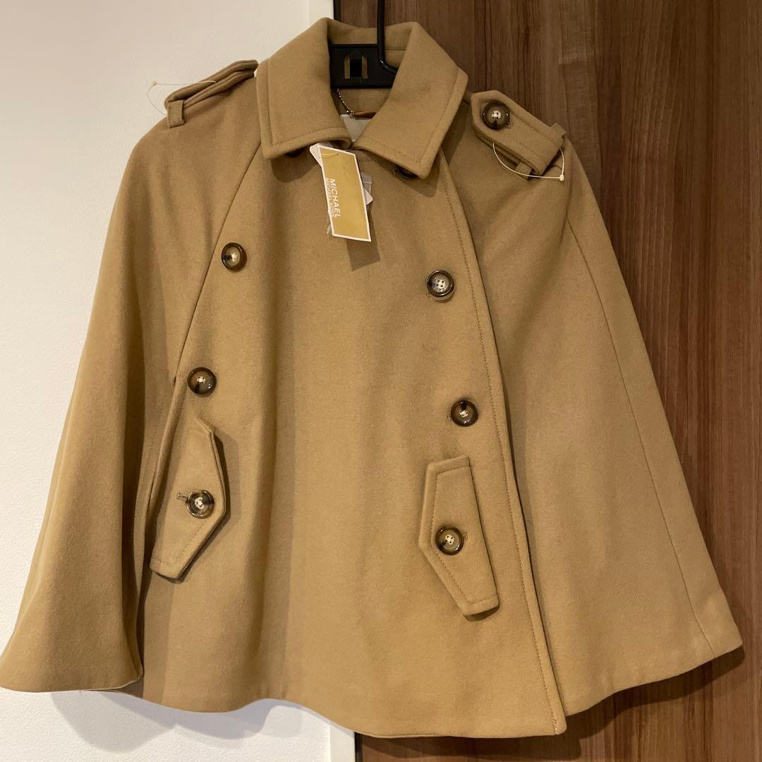 MICHAEL KORS ベージュ ケープコート XXS 未使用　ポンチョ　お得