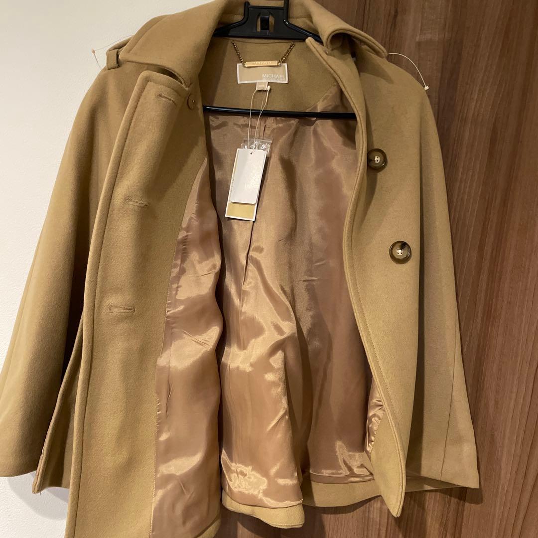 MICHAEL KORS ベージュ ケープコート XXS 未使用　ポンチョ　お得