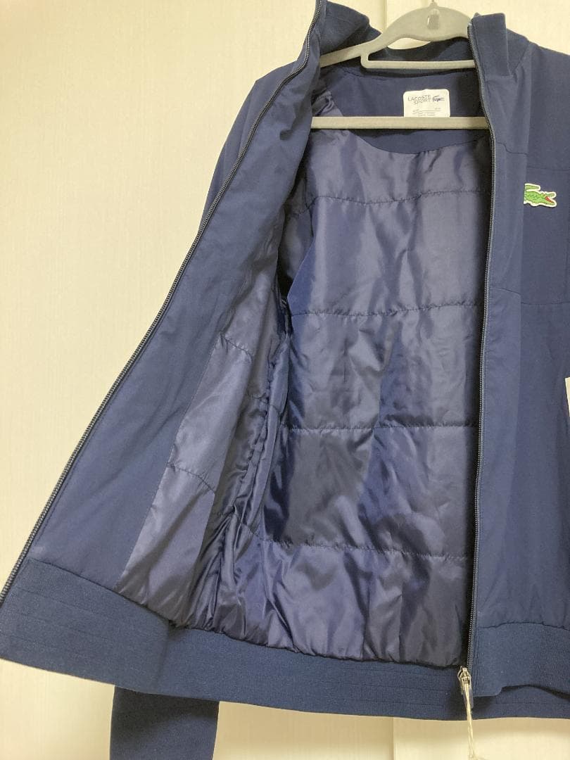 Lacoste ネイビー ジップアップ ゴルフ ジャケット M