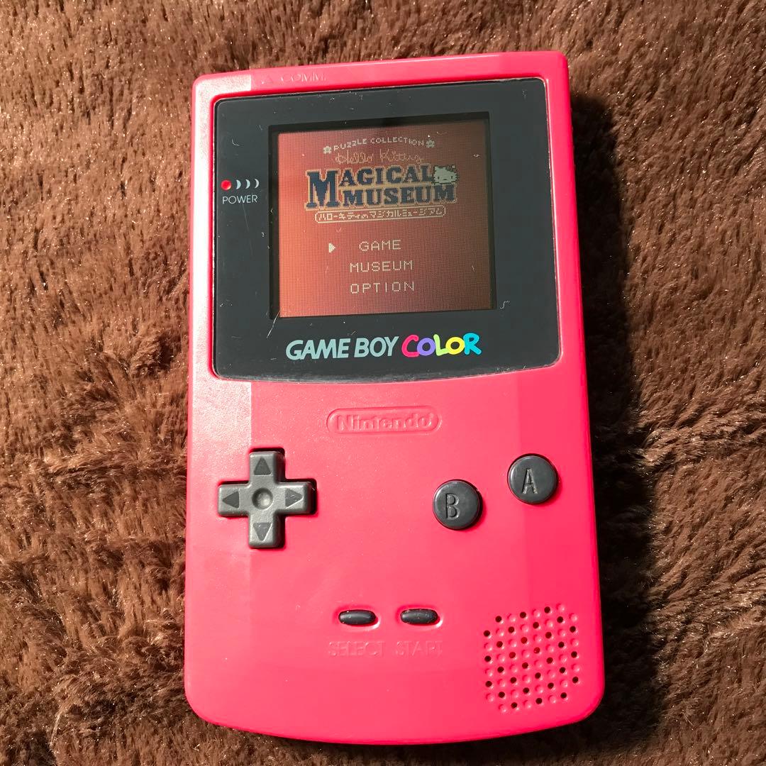 任天堂ゲームボーイカラーのレツド、美品