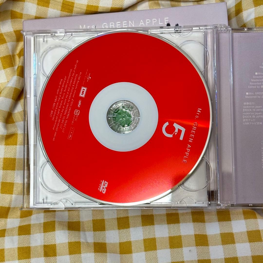 Mrs.GREEN APPLE「5」初回限定盤 CD+DVD セット フェーズ1