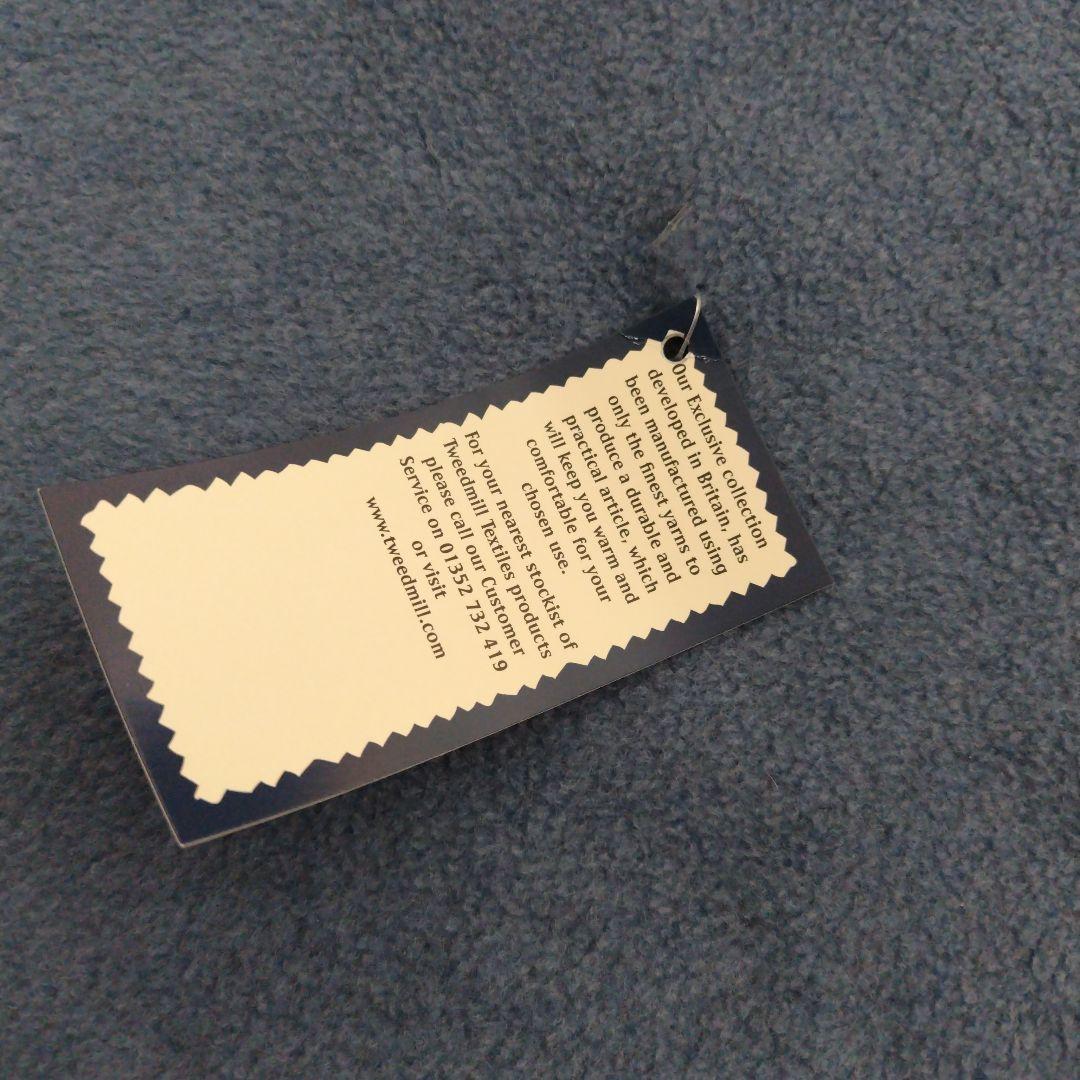 TWEEDMILL 青 毛布・ブランケット