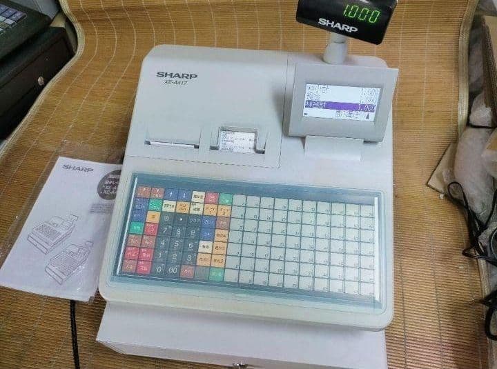 シャープレジスター　XE-A417　PC連携売上管理　最上位機種　231101