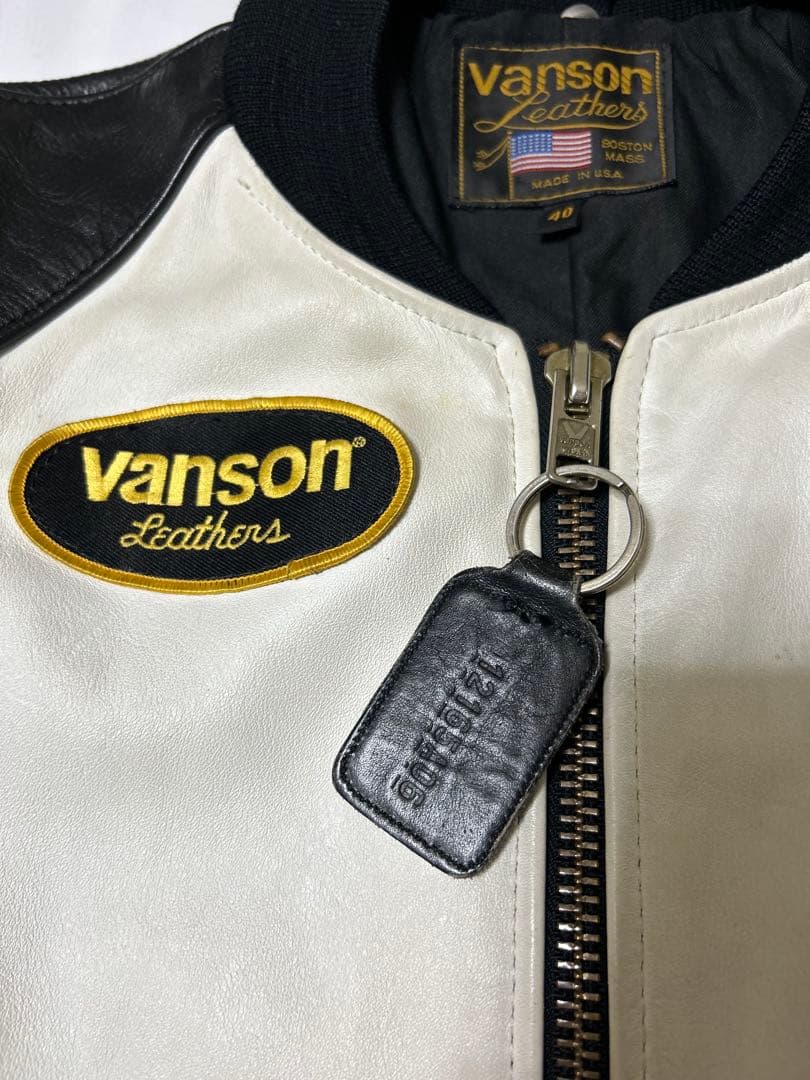 VANSON ライダース 40 革ジャン レザージャケット