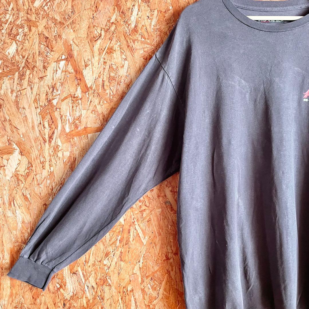 90s NO FEAR レタリング 長袖 Tシャツ フェード 横乗り レア
