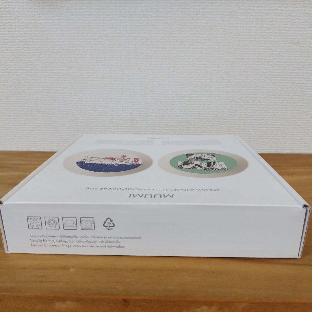 【未使用】ARABIAムーミンコレクターズプレート2015 グリーン＆クリスマス