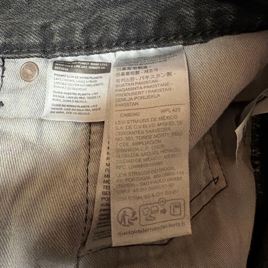 リーバイス 578 baggy W32 L30 ブラック フェード バギー