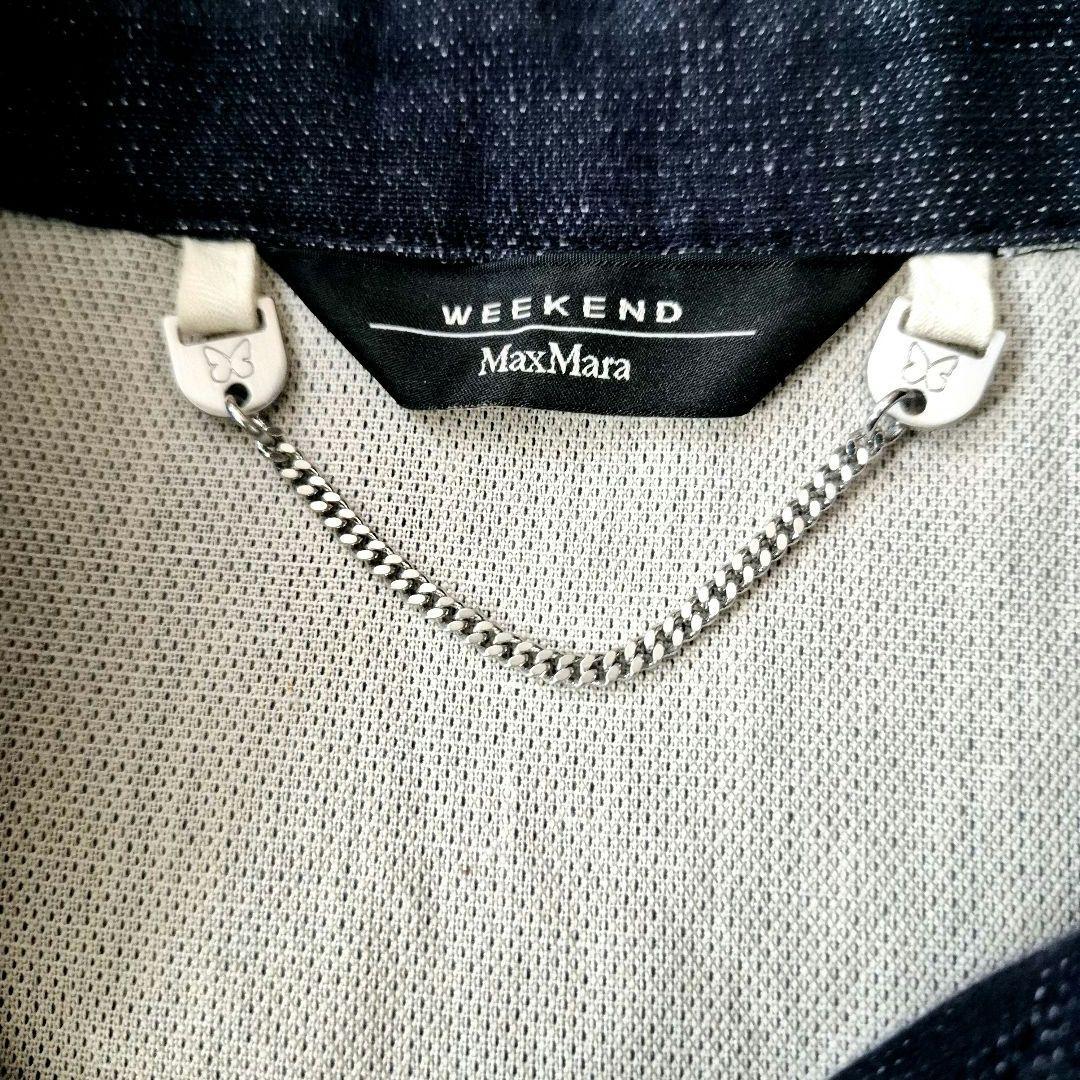 MaxMara ジャケット　ダブル　リネン　デニム ショート丈 36