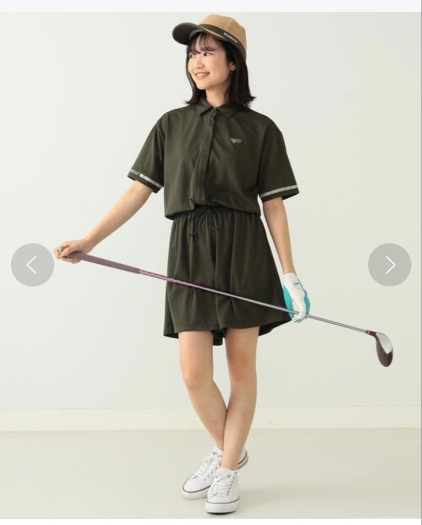 BEAMSGOLF ダークグリーン ショートオール