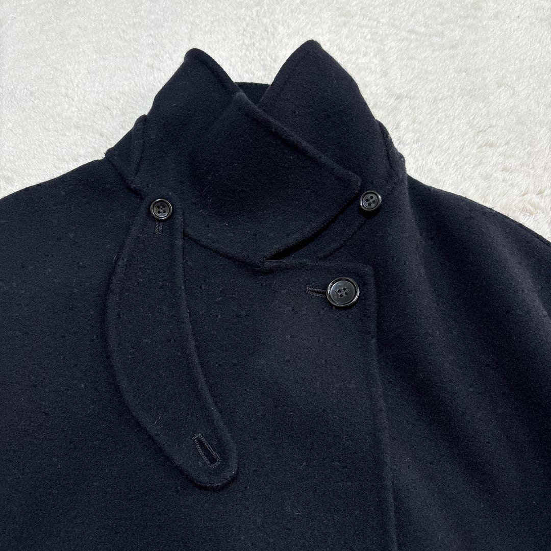 美品 見上愛さん着用 25AW ウールライトリバー ポンチョシルエット コート