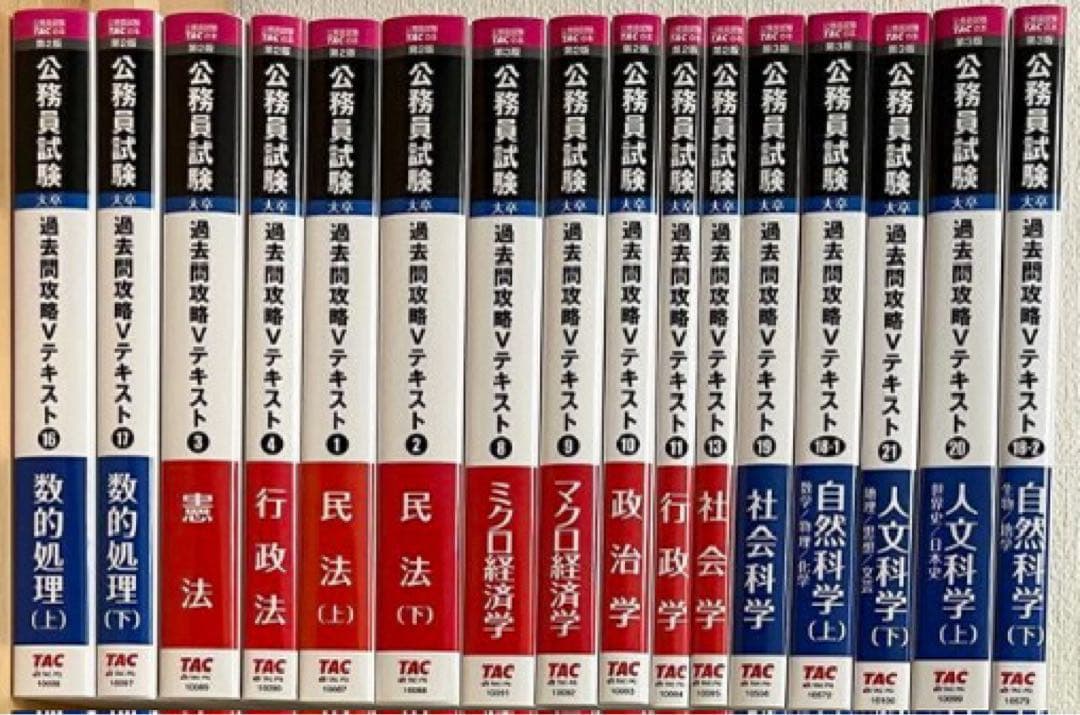 TAC公務員試験2025年テキスト地方上級国家一般職セット 教養専門面接論文