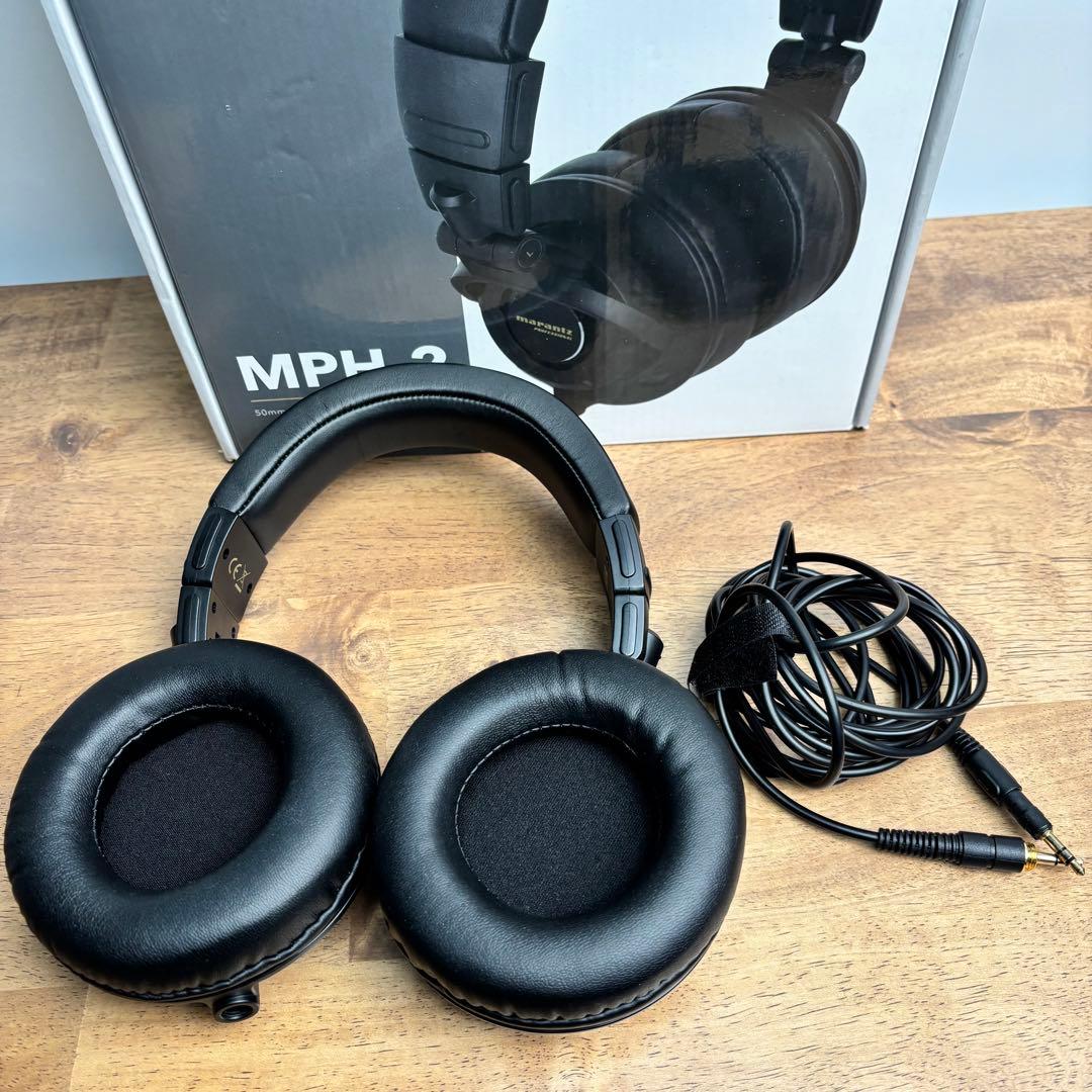 【極美品】Marantz MPH-2 モニターヘッドホン（イヤーパッド交換済み）