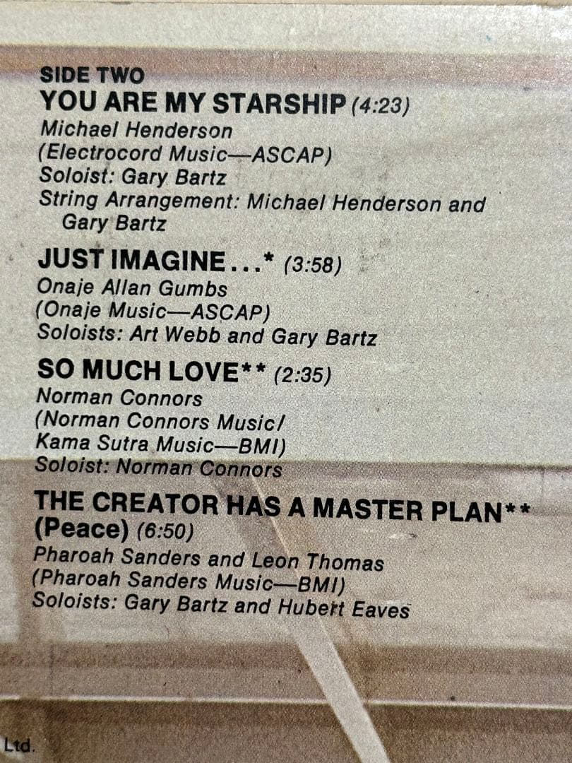 NORMAN CONNORS／you are my starship♪希少盤