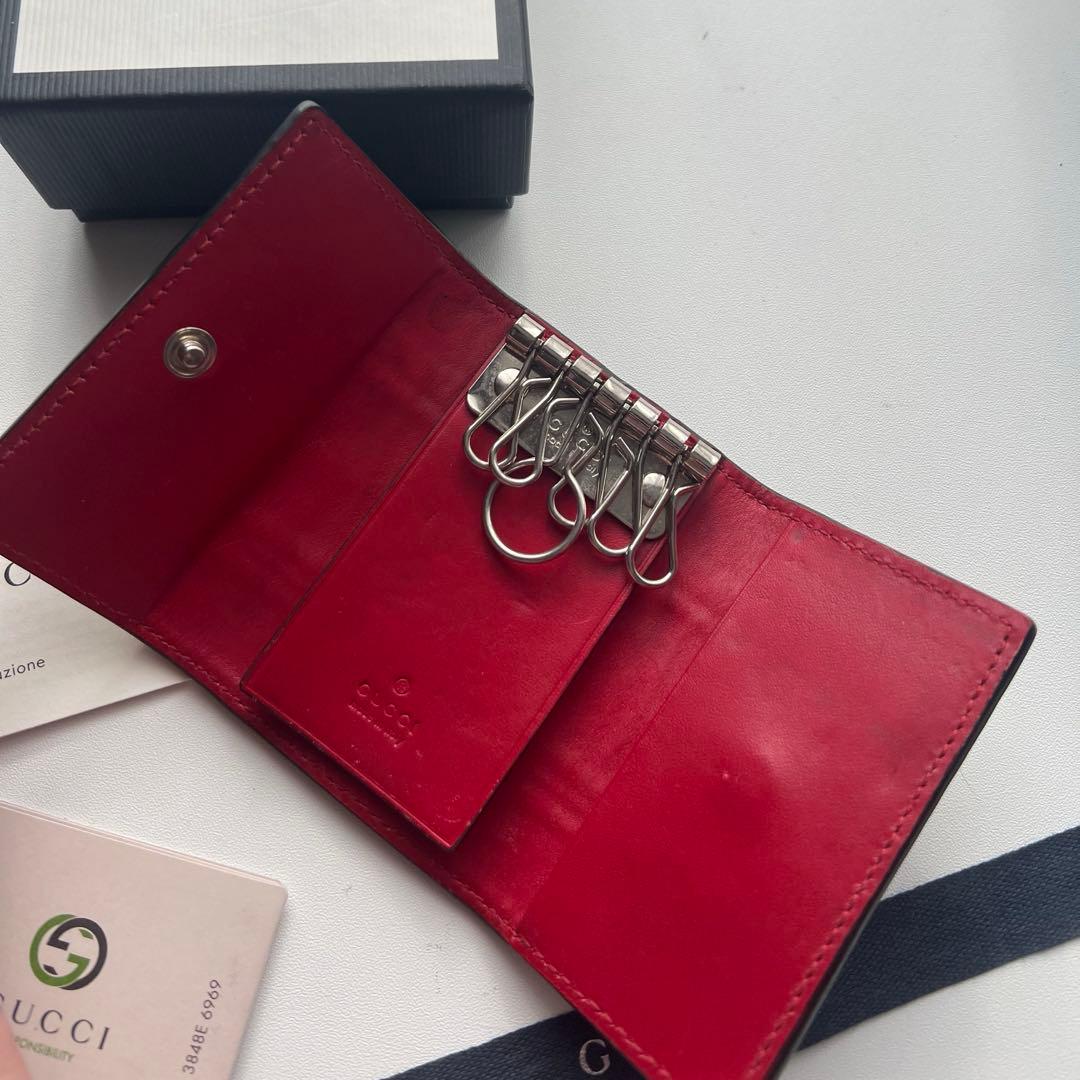 467 美品 GUCCI グッチ シマ キーケース