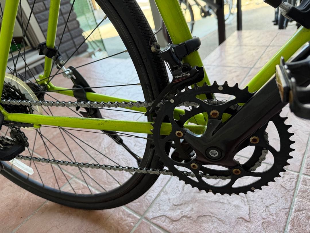 REUNION 蛍光グリーン ロードバイク
