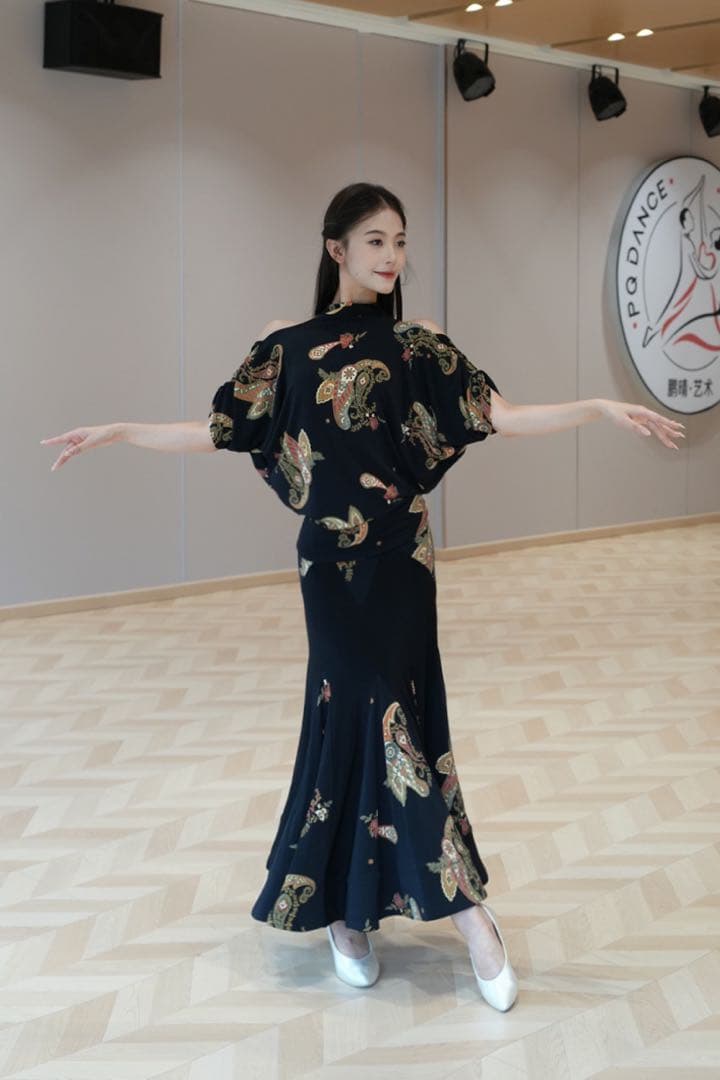 社交ダンス衣装　ダンスドレス　ダンススカート ダンスウェア