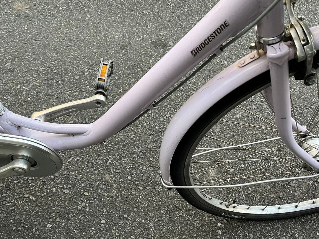 は*な様 中古美品ブリヂストン軽量アルミ自転車〓26インチ★チェーンケース新品※