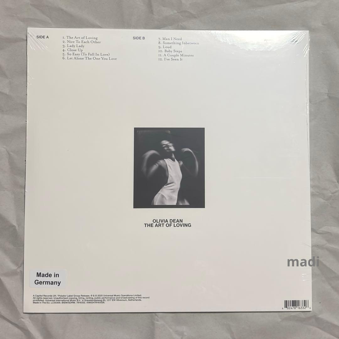 Olivia Dean the art of loving レコード 新品未開封