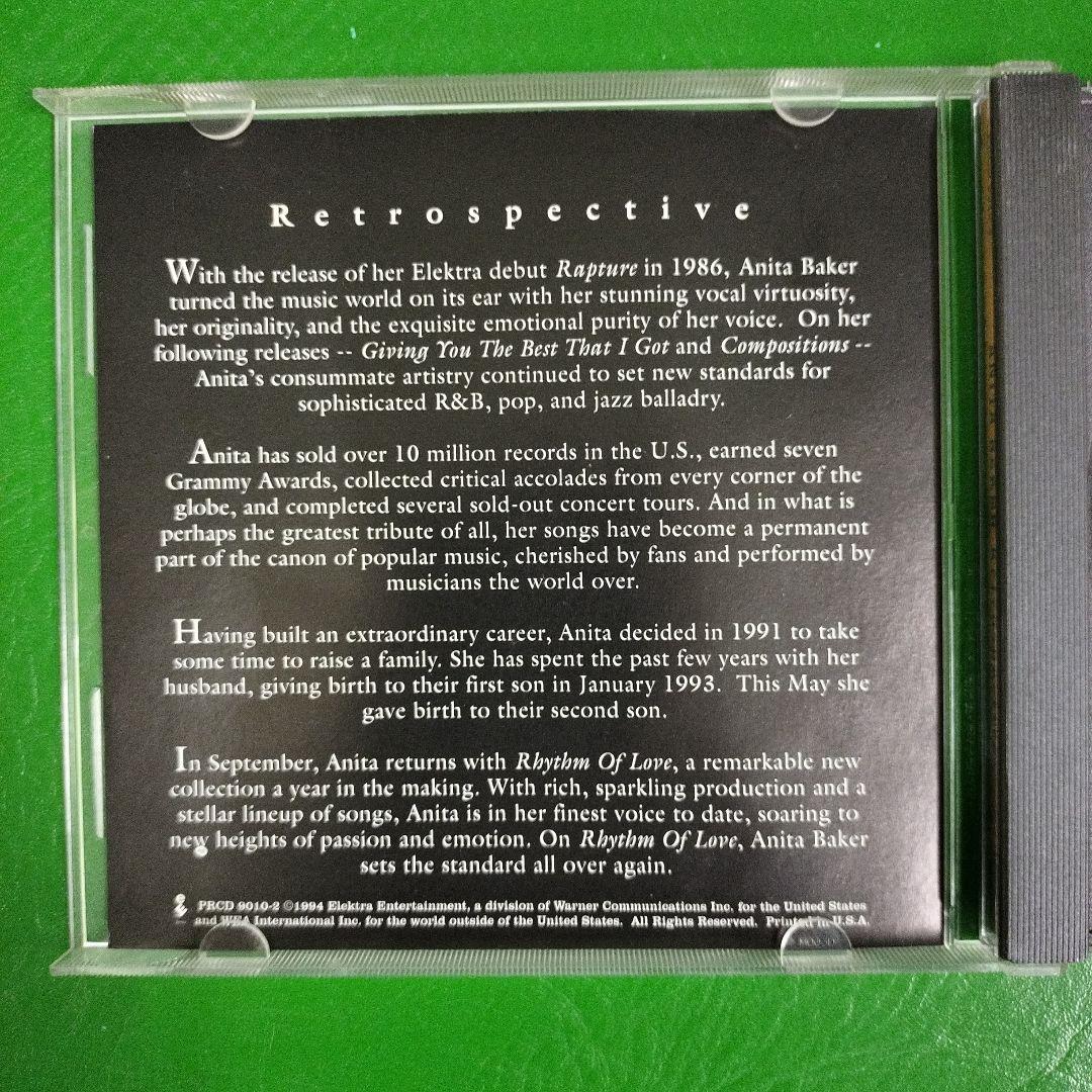 洋楽 ANITA BAKER   Retrospective