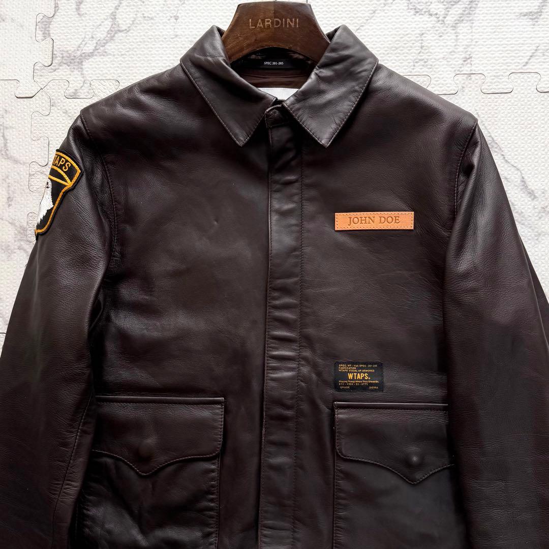 美品✨WTAPS ダブルタップス A-2 ラムレザー フライトジャケット