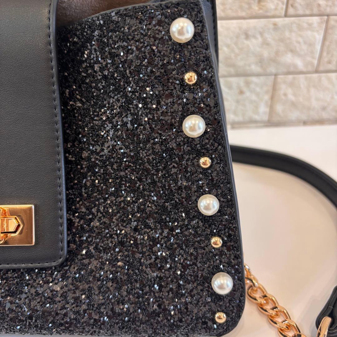 【美品】DAIANA ダイアナ パーティーバッグ ショルダーバッグ ハンドバッグ