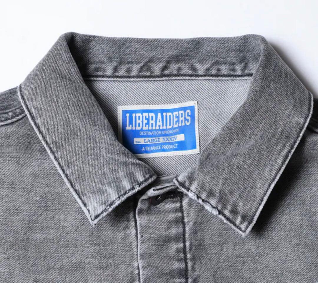 ジャケット・アウター LIBERAIDERS 23FW BLEACHED DENIM JACKET L