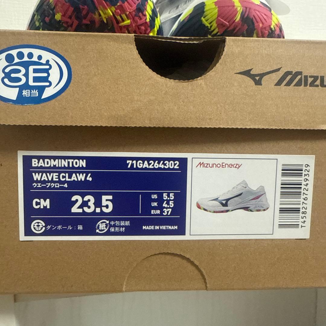 Mizuno バドミントンシューズ 3E ホワイト/ネイビー