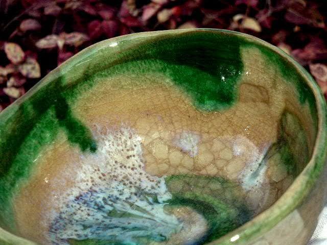 ♥茶碗　織部風　手造り　小鉢　無銘　骨董品