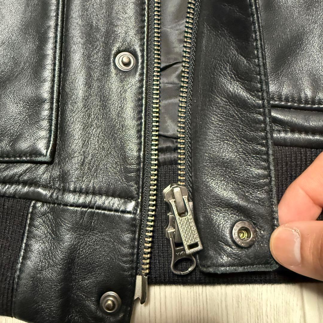 LACOSTE 00's ラムレザー A-2ジャケット