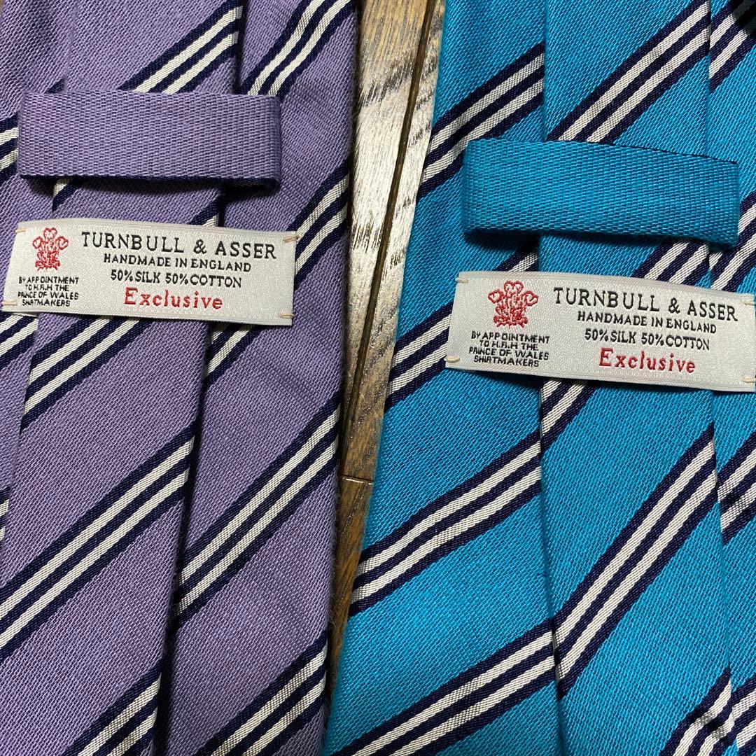 TURNBULL & ASSER ストライプネクタイ2本セット
