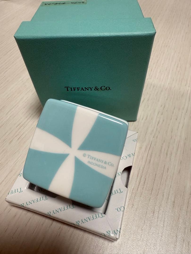 TIFFANY&CO. ティファニーミニブルーボウボックス 小物入れ