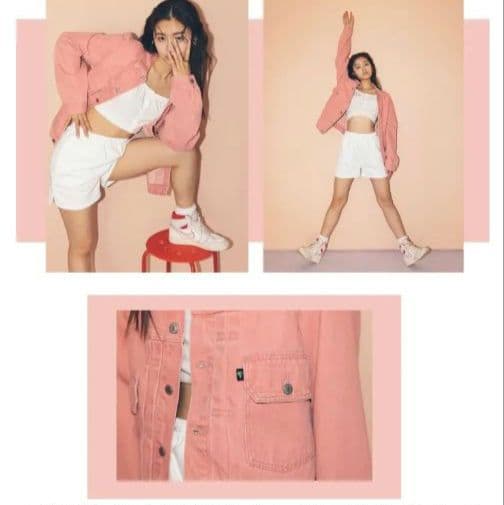LEVI'S リーバイス プレミアム デニムジャケット サーモンピンク XL