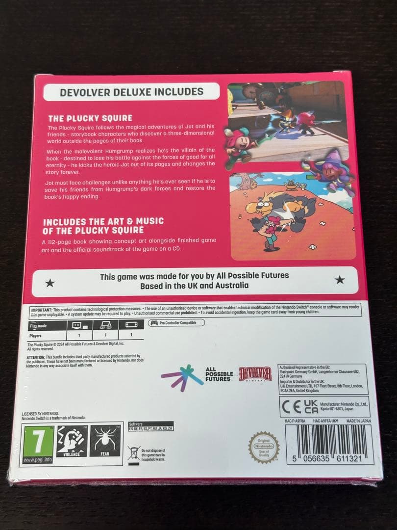 The Plucky Squire デラックス版 Switch 欧州版 新品
