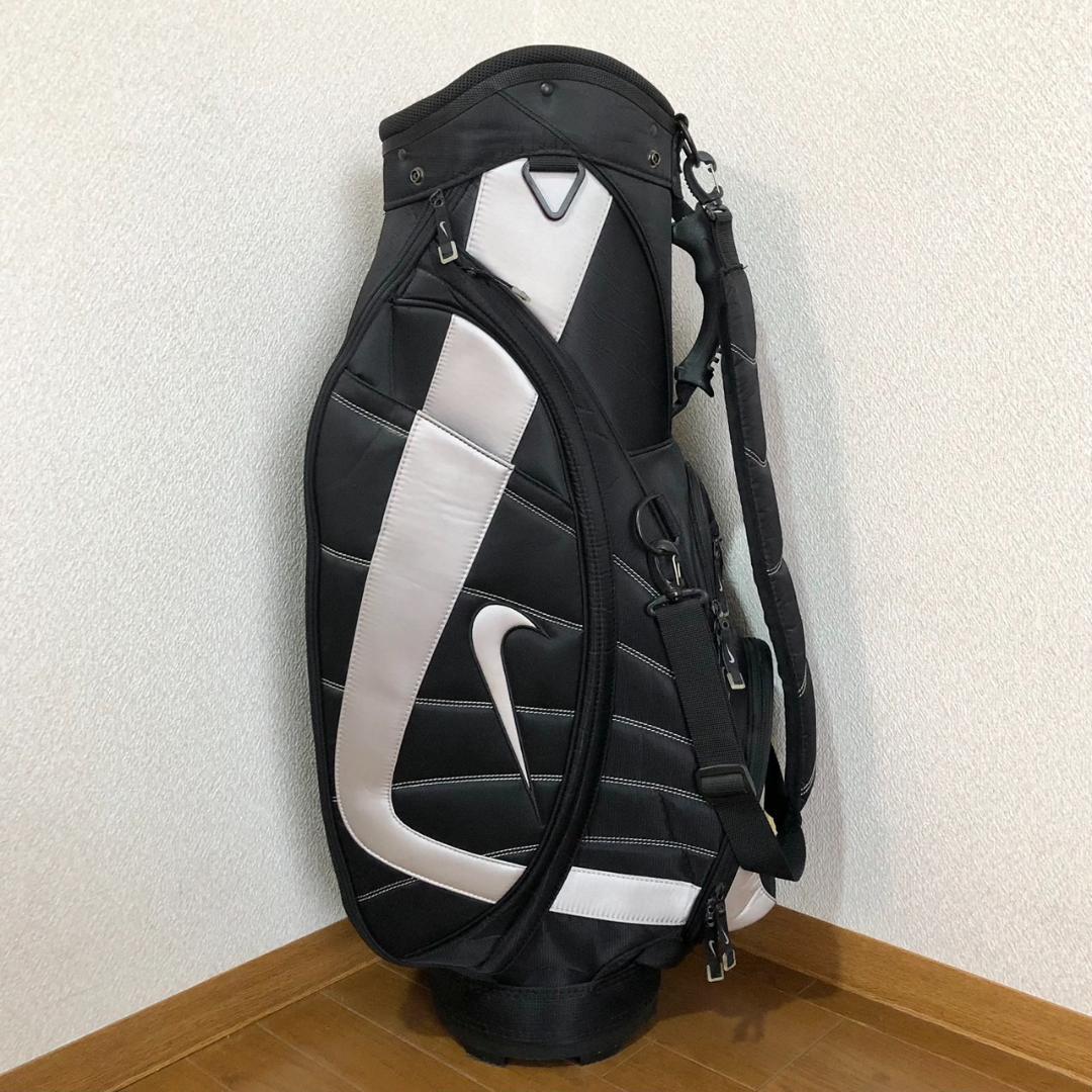 【希少】 NIKE ナイキ ゴルフ キャディバッグ カート型 6分割 ブラック