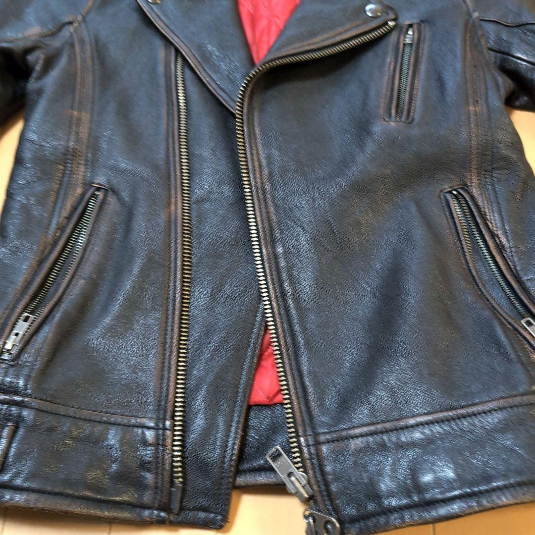【JACKROSE】ヴィンテージ加工 ダブルライダース M
