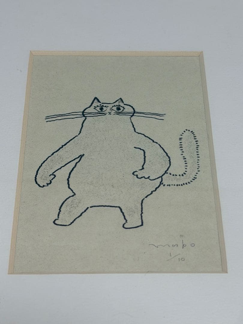 猫イラスト額
