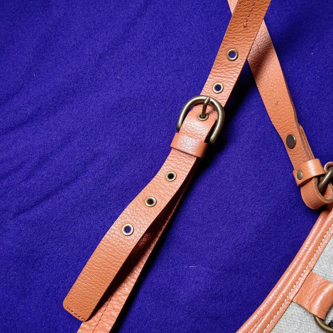 BURBERRYキャンバスショルダーバッグ