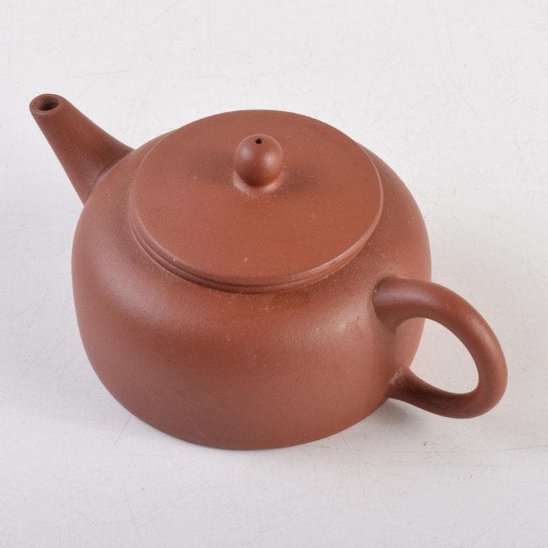 中国　荊渓恵孟臣製　紫砂　朱泥　急須　茶壷　V　9219