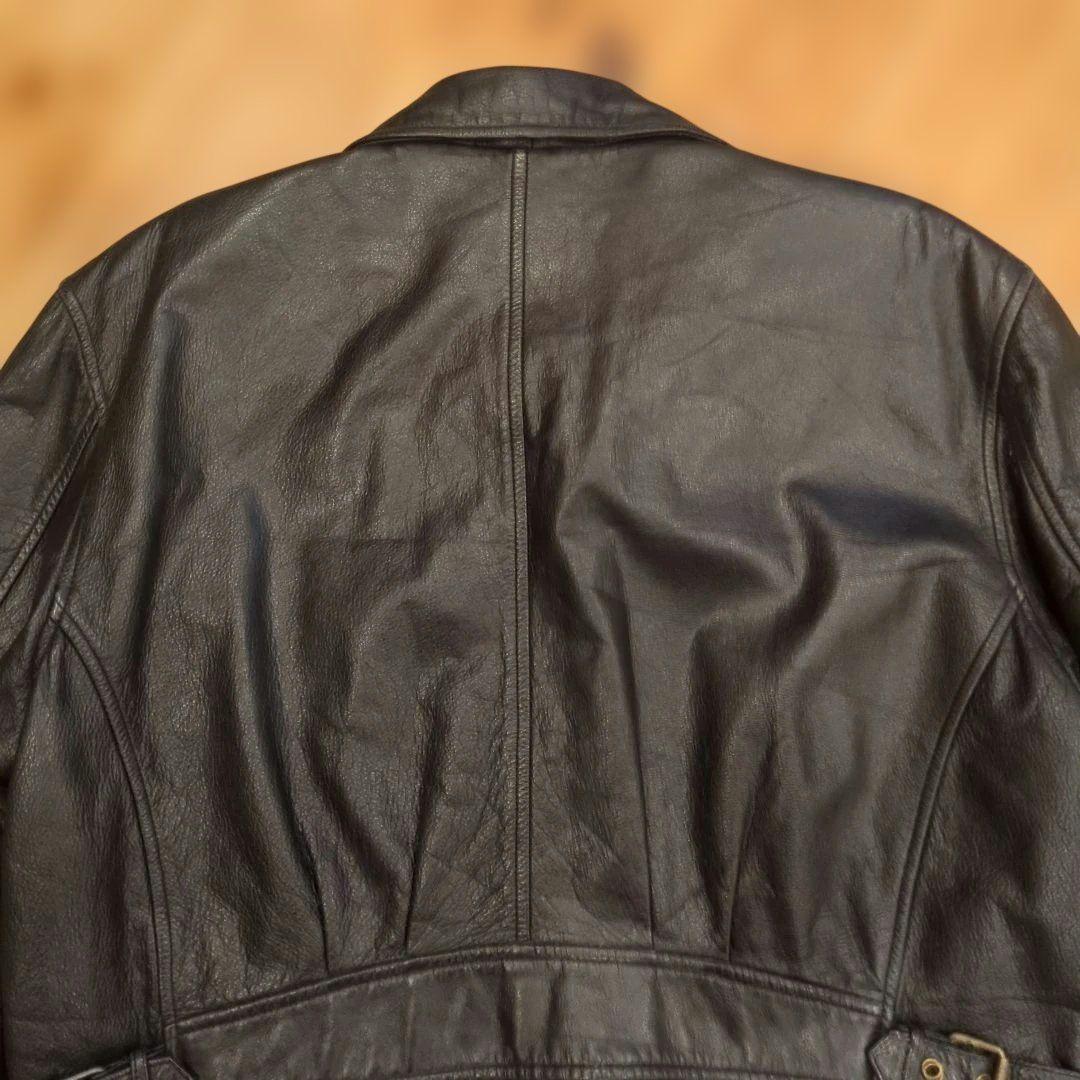 St. John’s Bay 牛革ナッパ 本革レザージャケット L 黒