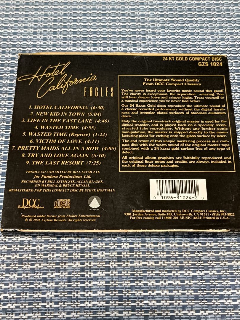 Eagles（イーグルス）／Hotel California 24KゴールドCD