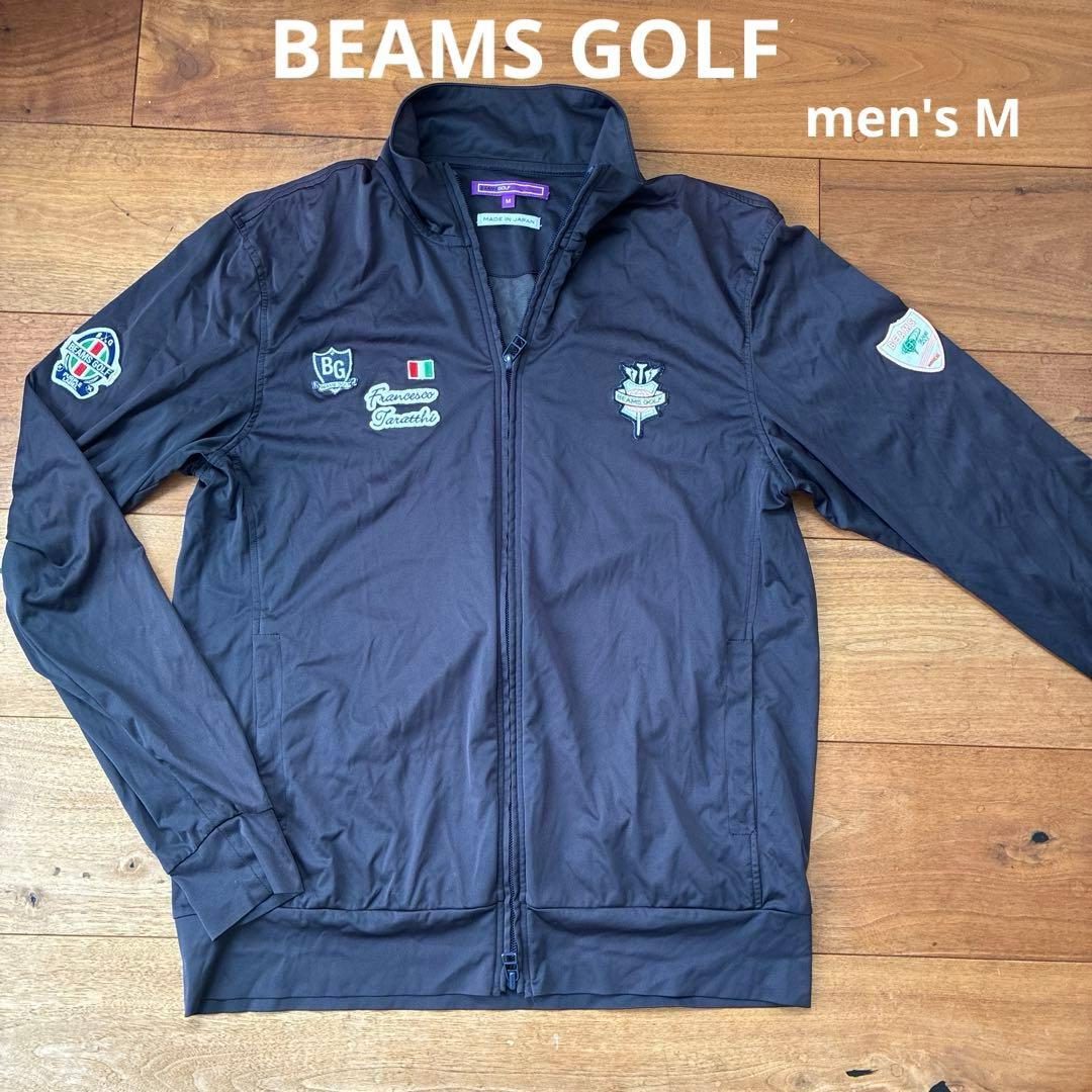 BEAMS GOLF ジップジャケット ネイビー ゴルフウェア　men's Ｍ