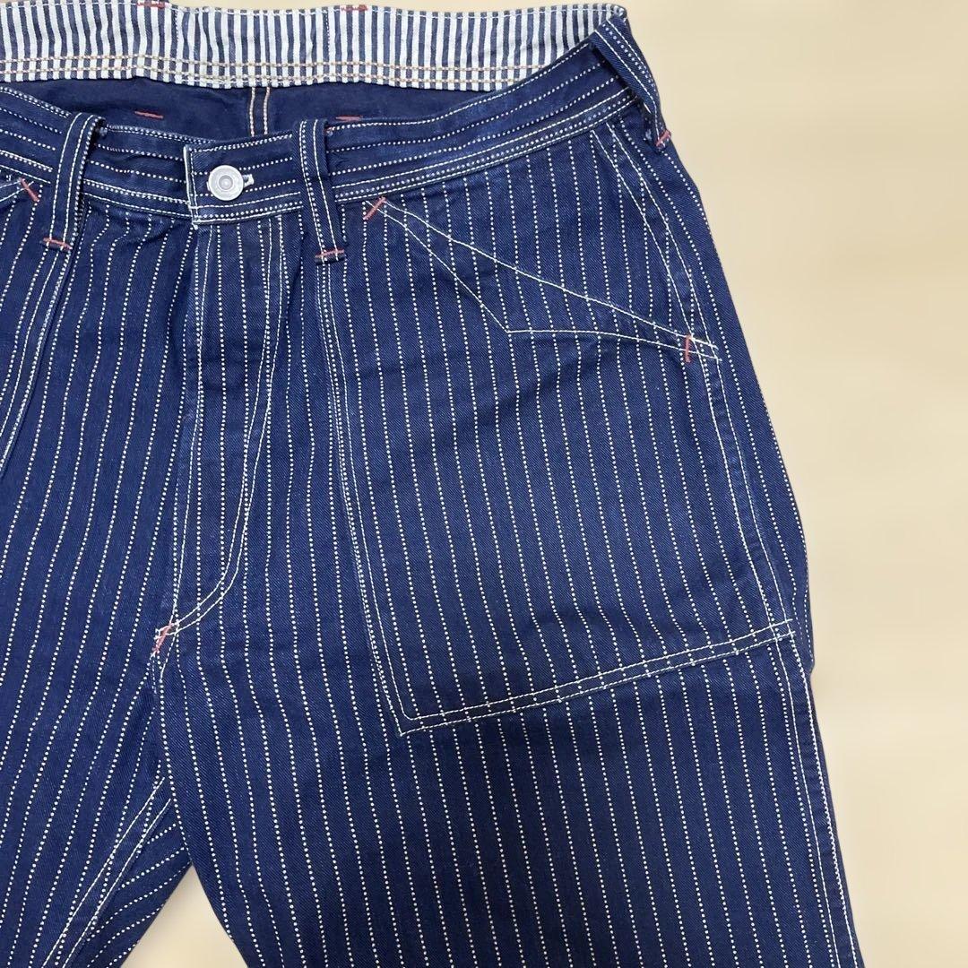 週末限定　フリーホイーラーズ　ロングショアマン　ウォバッシュ　ワークパンツW32