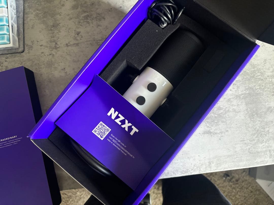 NZXT CAPSULE WHITE カーディオイド USB マイク