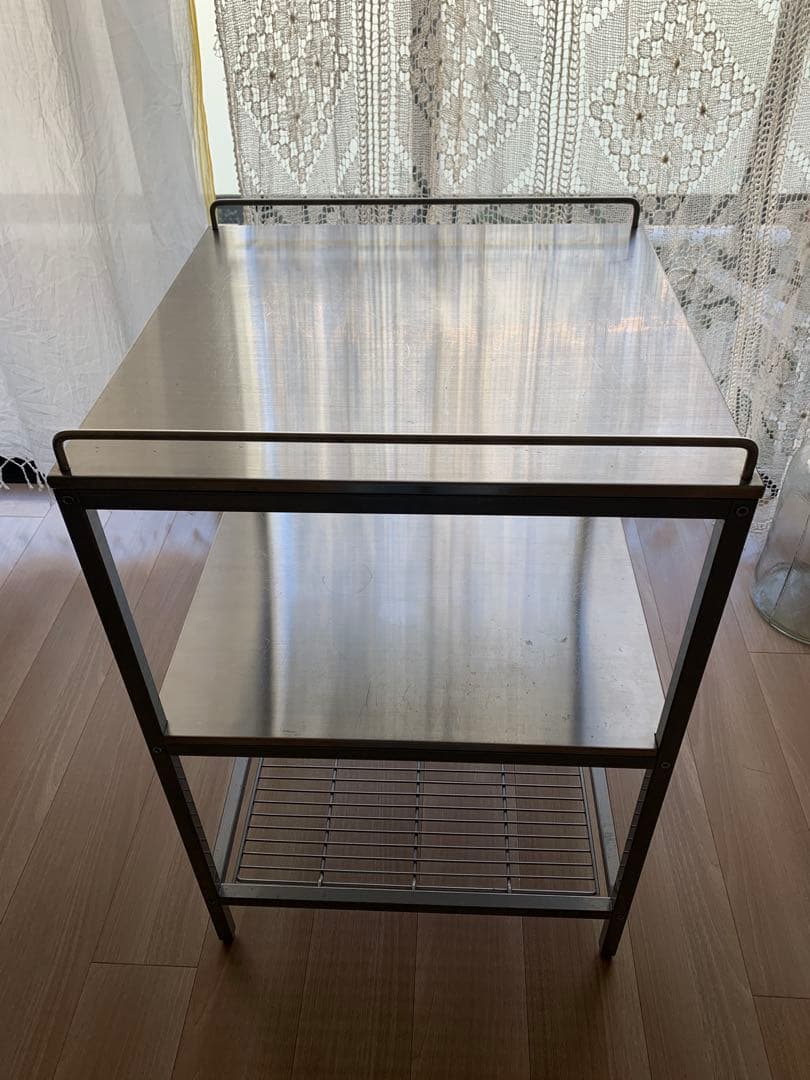 廃盤モデル　IKEA UDDEN ステンレスワゴン　キッチンワゴン　作業台