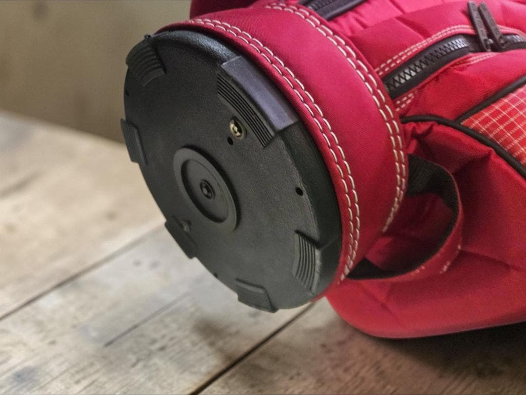 送料無料/超美品　POLO GOLF 赤 チェック柄 キャディバッグ