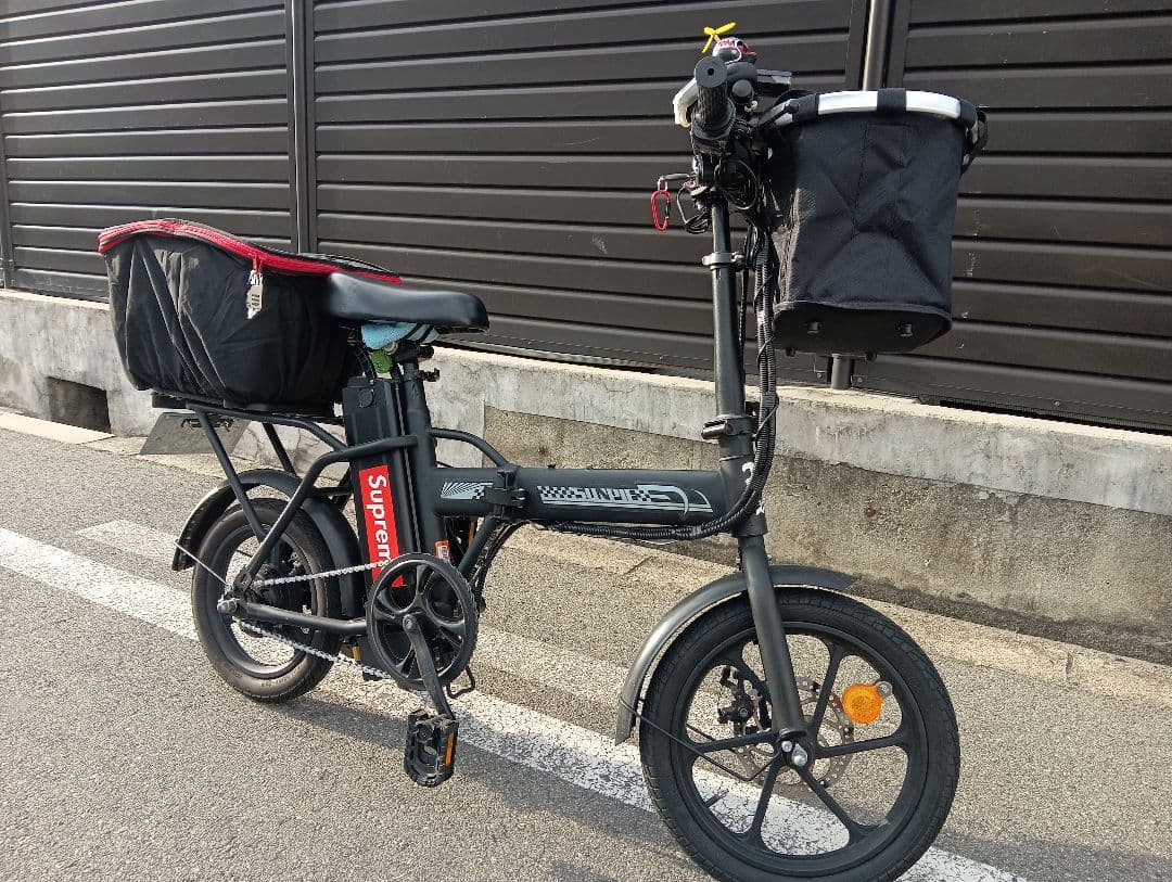 【値下げ】電動アシスト自転車折りたたみ式・SUNPIE カスタム　LED電飾