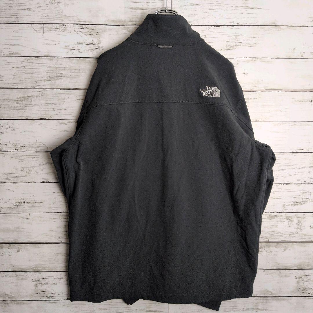 THENORTHFACE ノースフェイス ソフトシェル 刺繍ロゴ ジャケット L