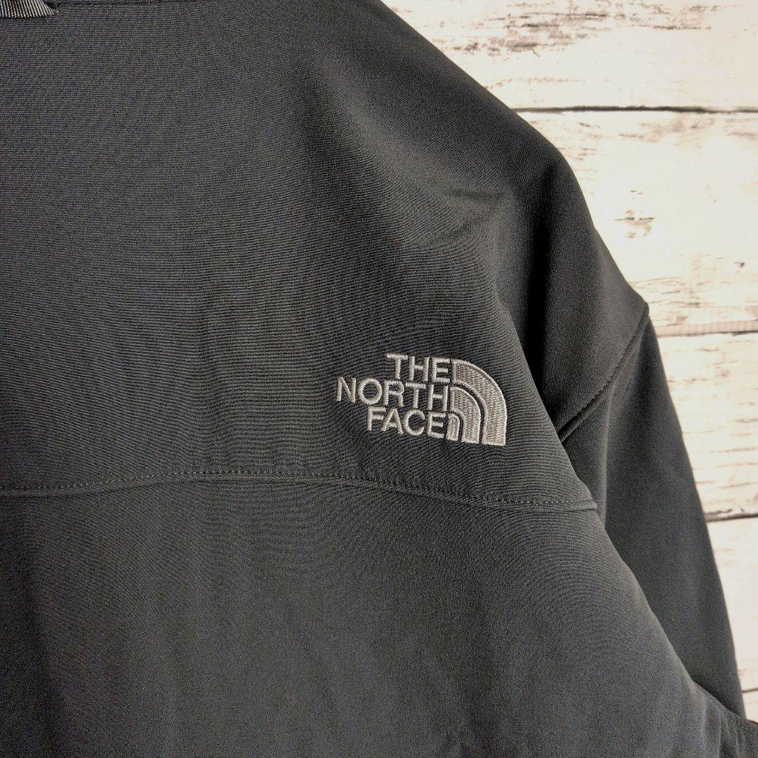 THENORTHFACE ノースフェイス ソフトシェル 刺繍ロゴ ジャケット L
